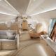 Cabin BBJ Select photorealistic renderings-serene lounge